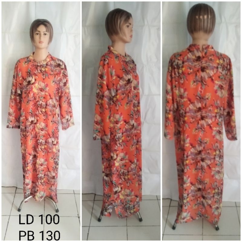 gamis wanita motif bunga2 pl/preloved