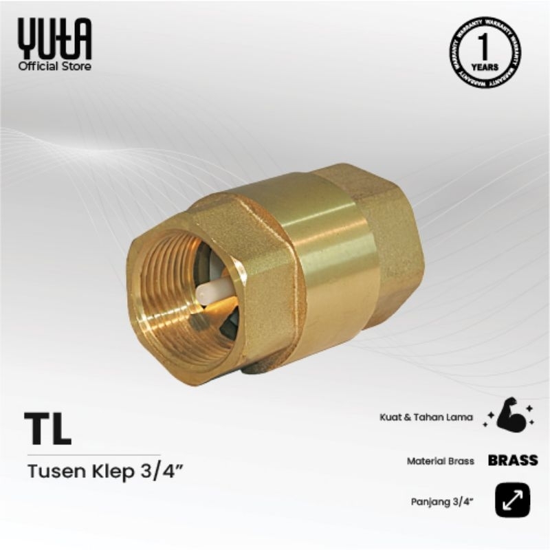 YUTA Tusen Klep - Foot Valve 3/4 Inch Brass TL