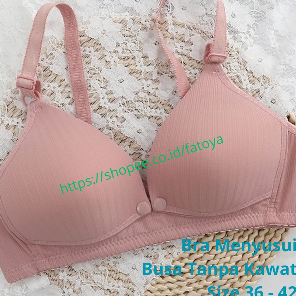 Dijamin puas Bra BH Menyusui Busa Tanpa Kawat Bukaan Depan