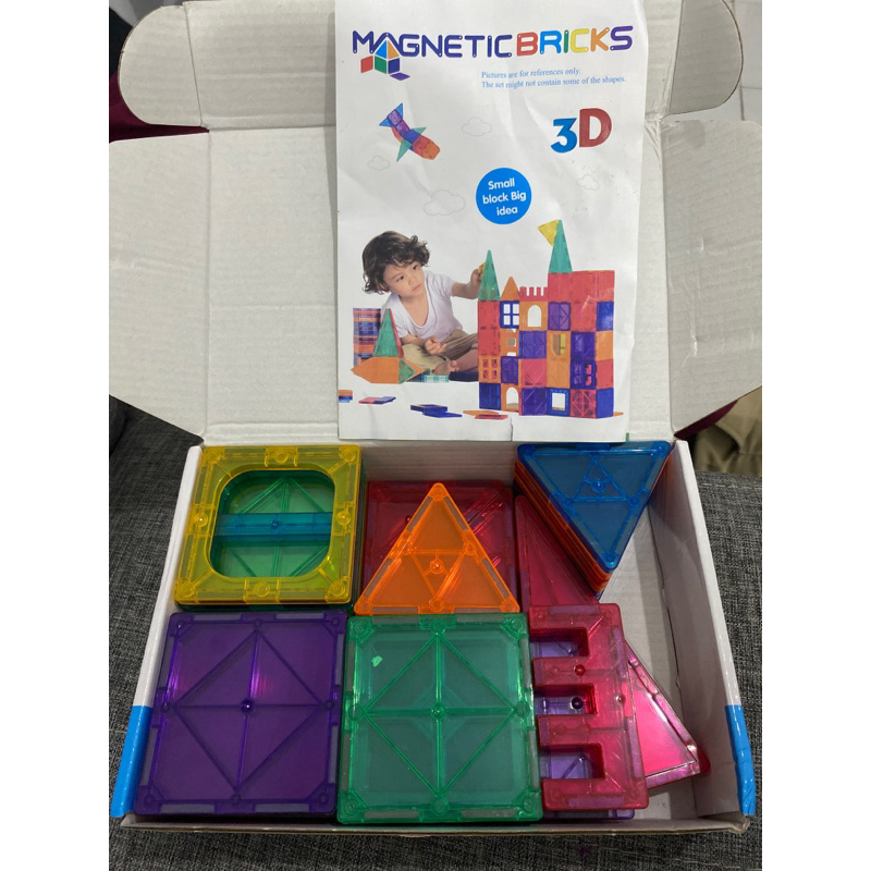 preloved magnetic tiles 48 pcs