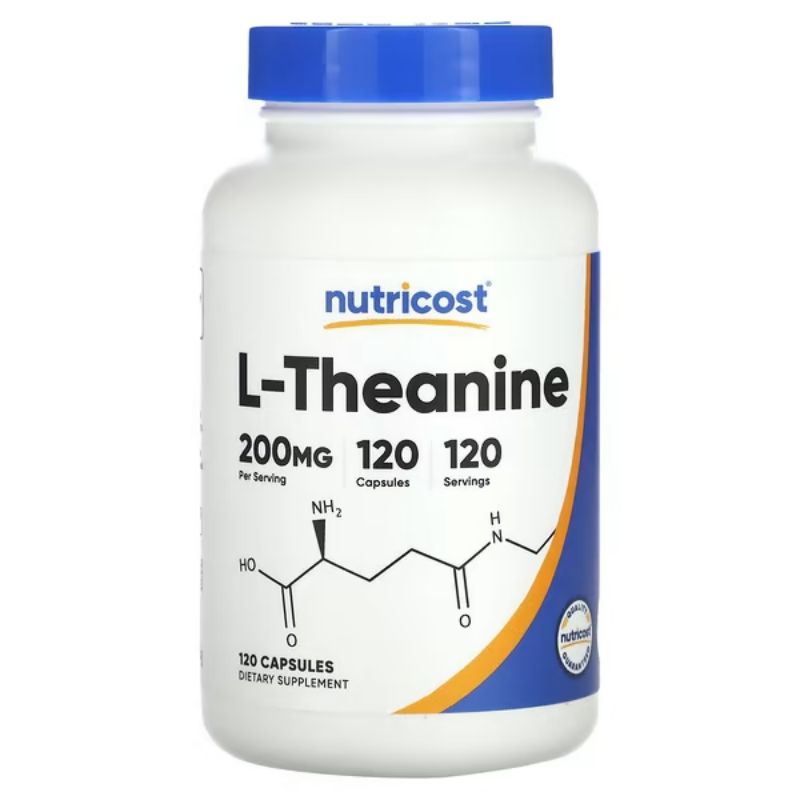 Nutricost, L-Theanine, 200 mg, 120 Capsules