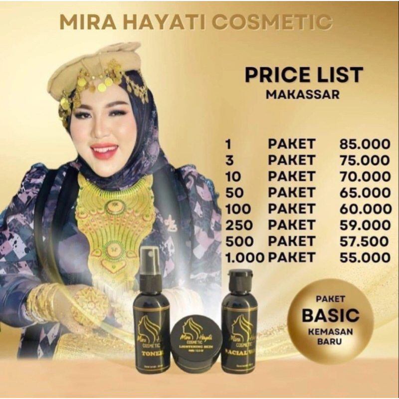 Skincare Mira Hayati MH Kosmetik Asli Original BPOM Mirahayati Paket Basic