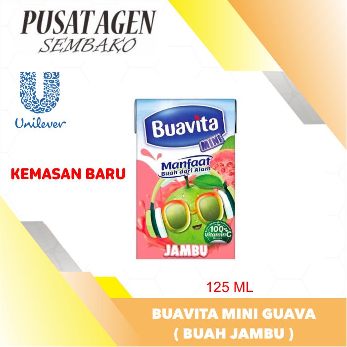 

BUAVITA MINI JUICE GUAVA 125 ML JUS JAMBU 125ML MINUMAN SARI BUAH