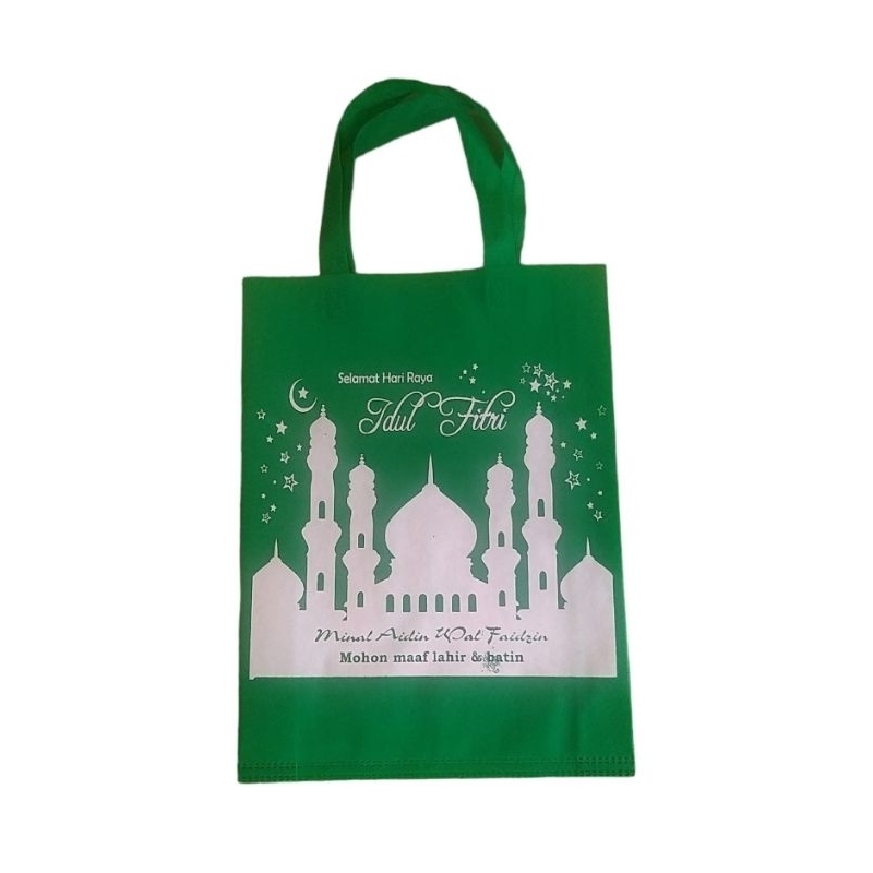

TAS SPUNBOND LEBARAN IDUL FITRI ukuran 30 x 40 x 8 cm (P x T x L)