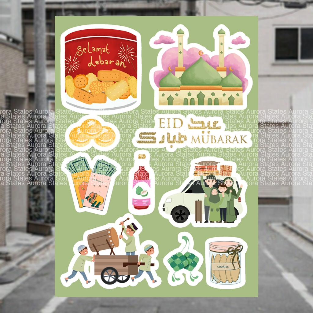 

Sticker Special Lebaran | Sticker idul fitri | Custom Stiker Lebaran Waterproof