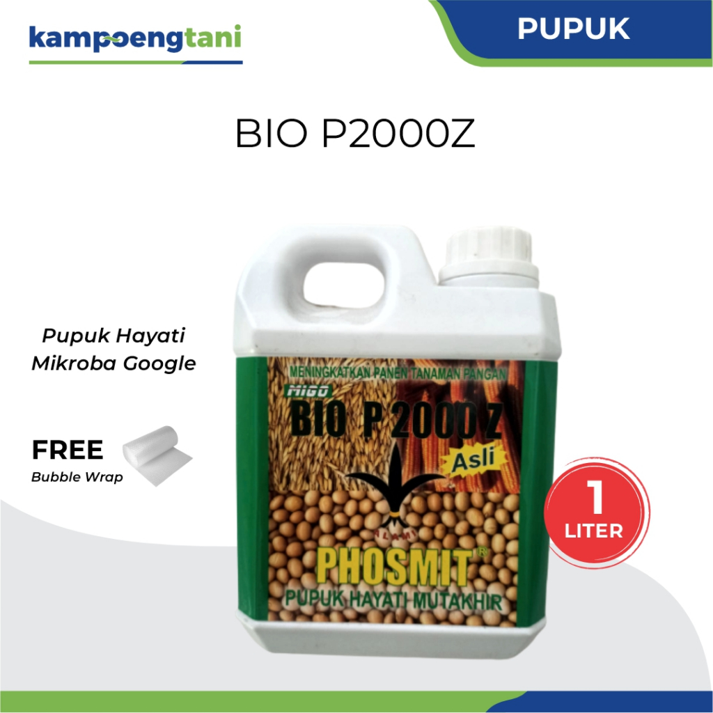 Kampoeng Tani - Bio P2000Z 1 Liter Pupuk Organik Hayati Cair Mikroba Google Penyubur Tanaman