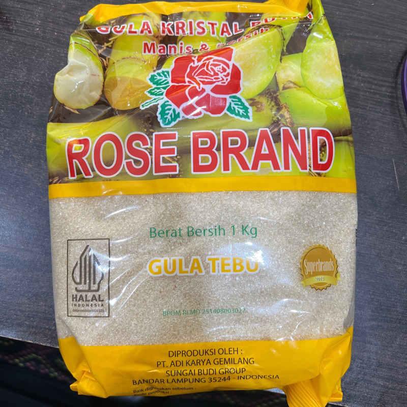 

Gula Rose Brand Kuning 1kg Gula Tebu