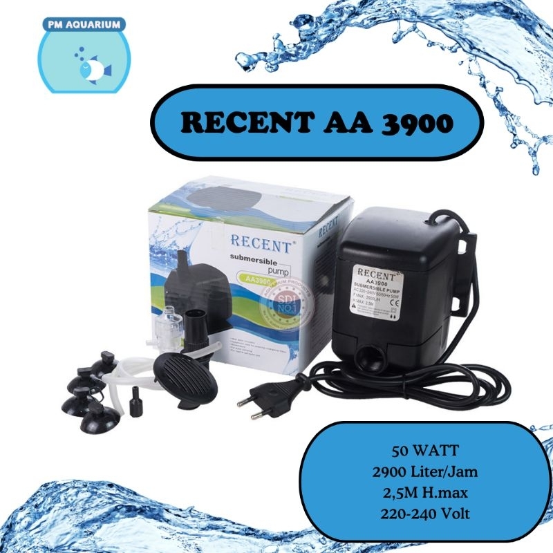 POMPA AIR CELUP AQUARIUM 3900 / RECENT AA 3900 / HIKARI HKP 3900