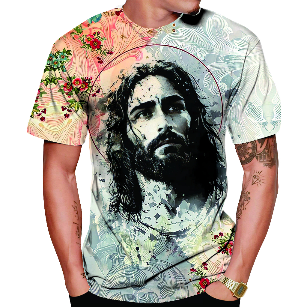 KAOS TAG THAILAND JESUS  MIX AOP (ALL OF PRINT) | CARTOON  FULLPRINT FULL PRINT T-SHIRT