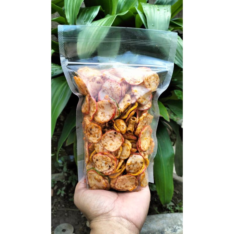 

seblak kerupuk pedas kriuk kemasan pouch 250gr