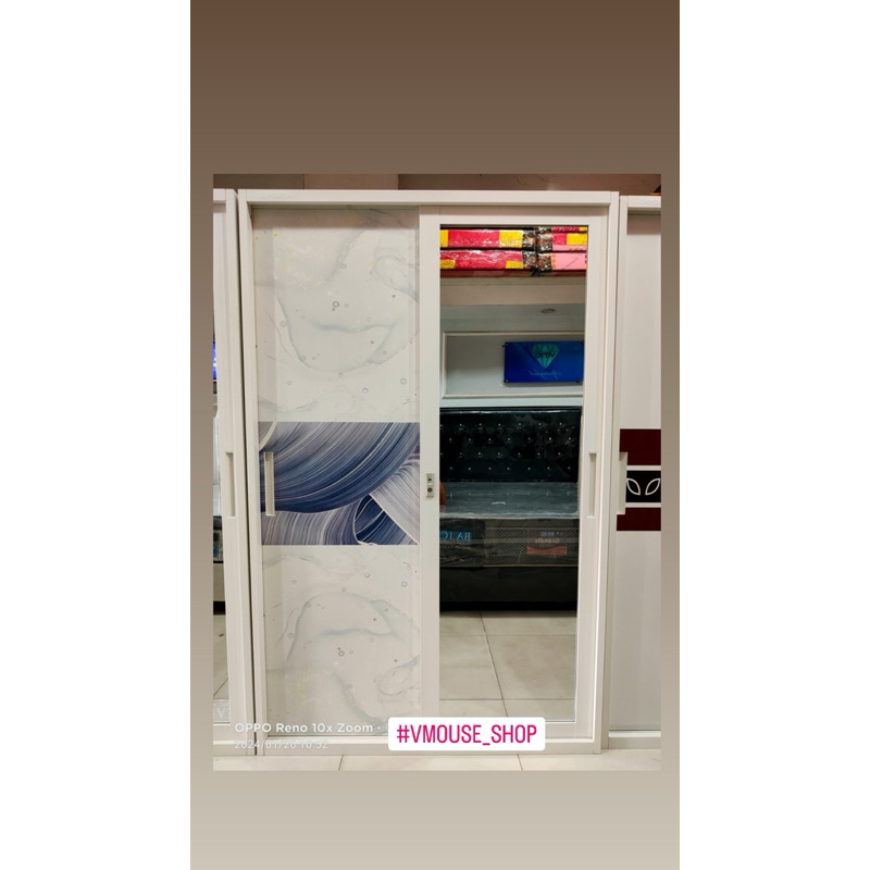 IMPORTA LEMARI 2 PINTU SLIDING PLAT BESI - LEMARI PAKAIAN PLAT BESI 2 PINTU - LEMARI PLAT BESI IMPOR