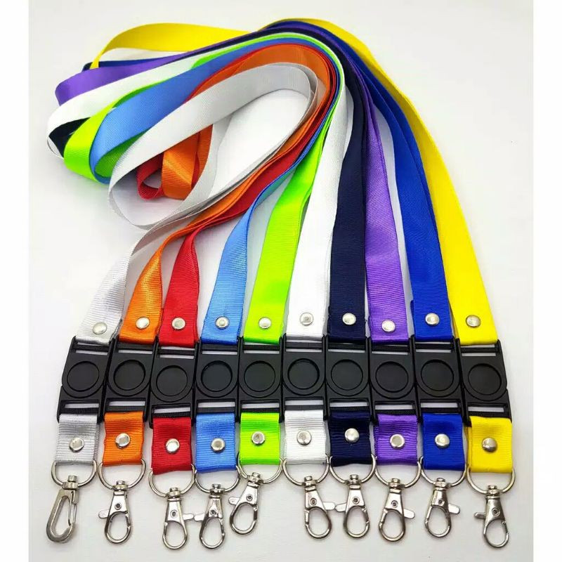 

TALI ID CARD LANYARD POLOS GANTUNGAN ID CARD 2CM BESI/TALI ID CARD