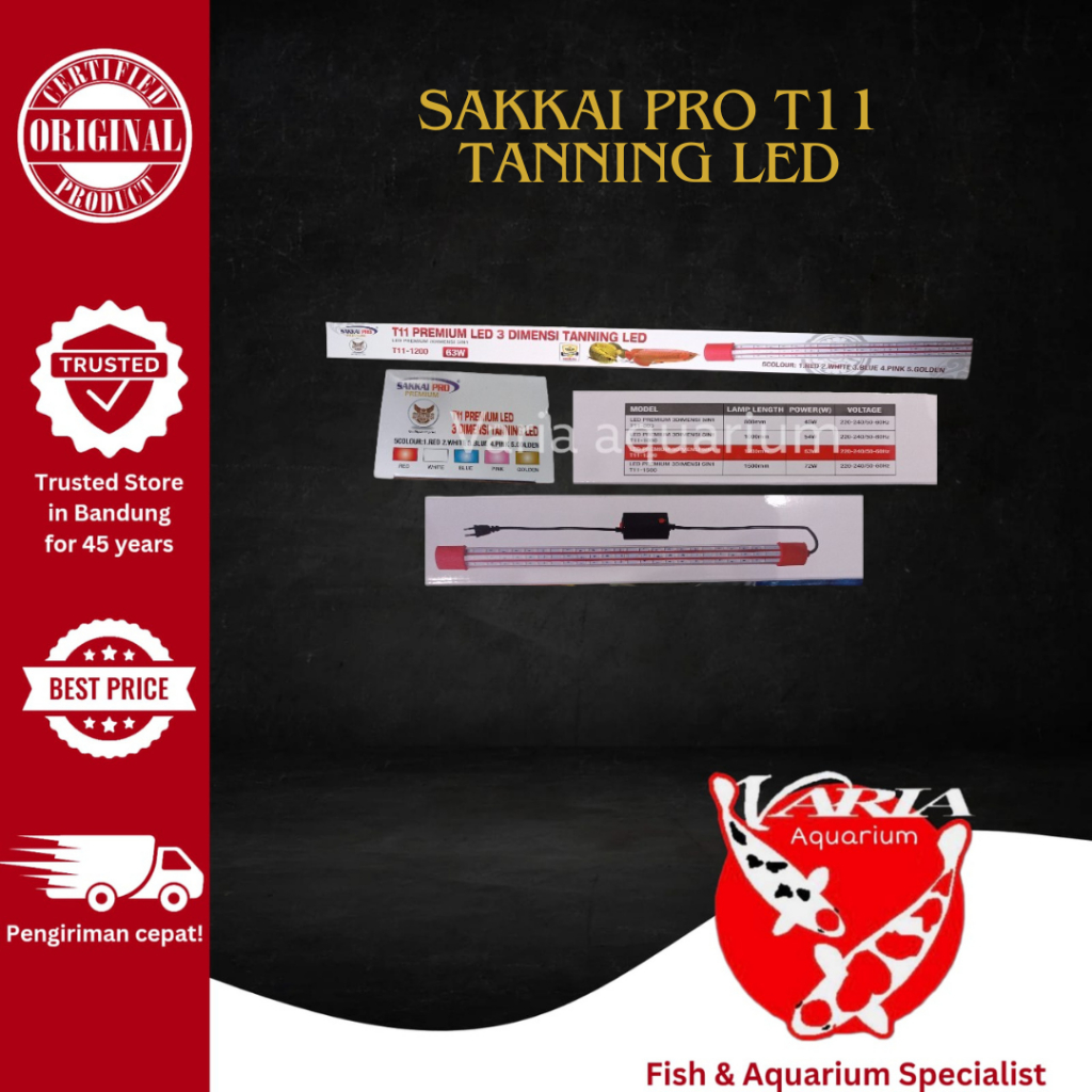Lampu Aquarium Soft Tanning Led 3 Dimensi T11 SAKKAI PRO T11-800 T11-1000 T11-1200 T11-1500