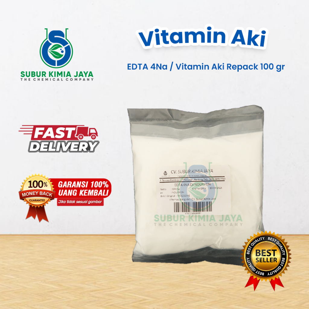 

EDTA 4Na / Vitamin Aki 100 gr Premium