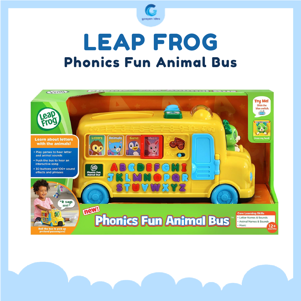 LeapFrog Phonics Fun Animal Bus Mainan Edukasi Anak