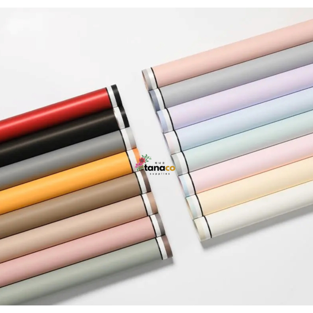 

[20 Lembar] Cellophane Double Variation List Colour Kertas Wrap Bouquet Bunga Waterproof - Tanaco