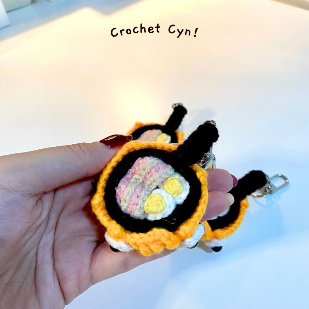 Calcifer Pan Studio Ghibli Crochet / Gantungan Kunci / Amigurumi Studio Ghibli calcifer