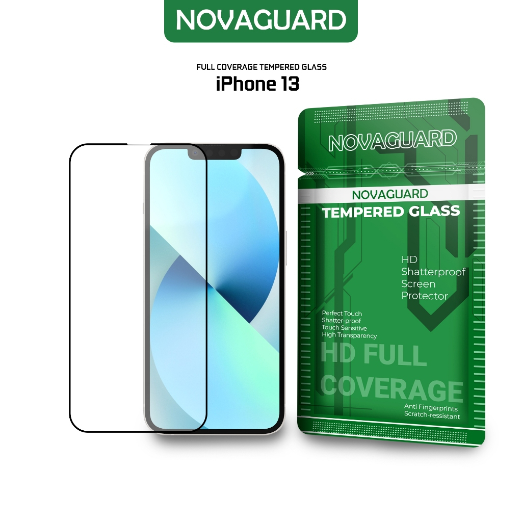 NovaGuard Tempered Glass 9D Anti Gores  for iphone 13 Fullcover Screen Protector Antigores X XR 11 1