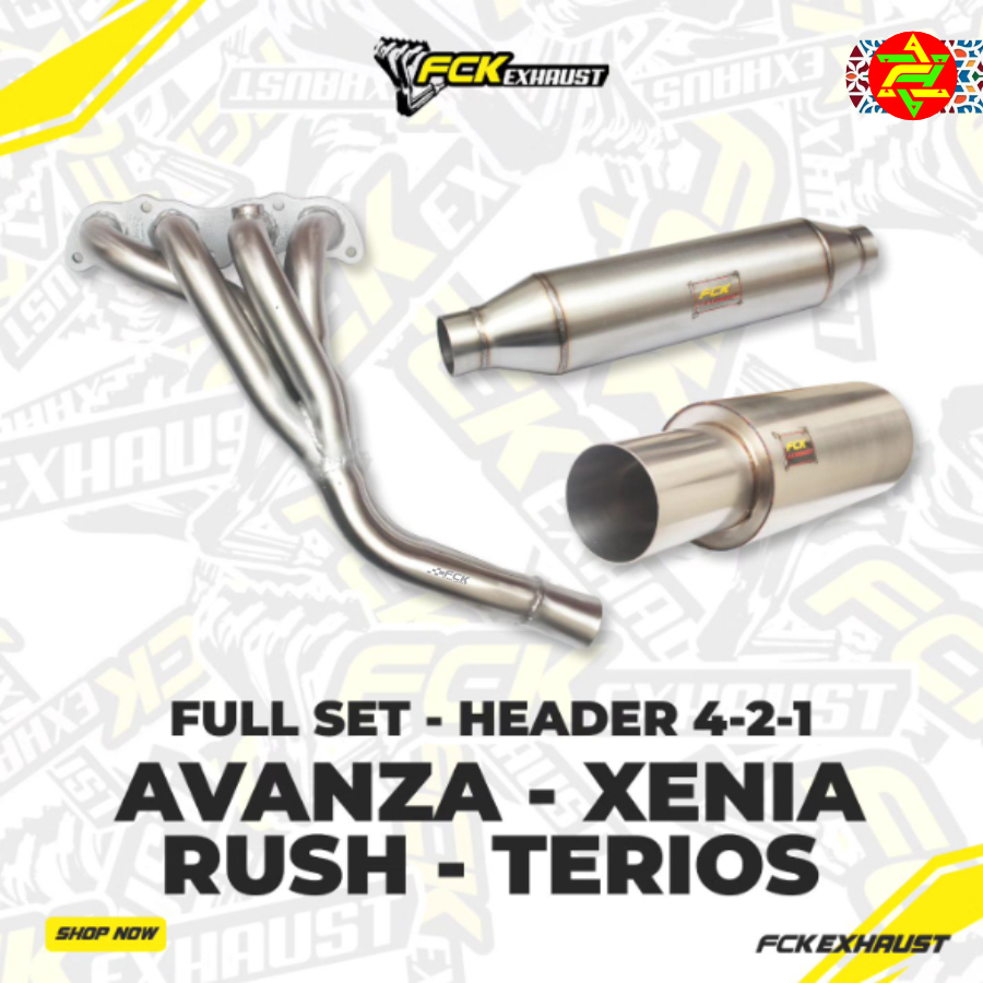 FCK Full System AVANZA XENIA RUSH TERIOS VVTI Header 4-2-1 Knalpot Mobil