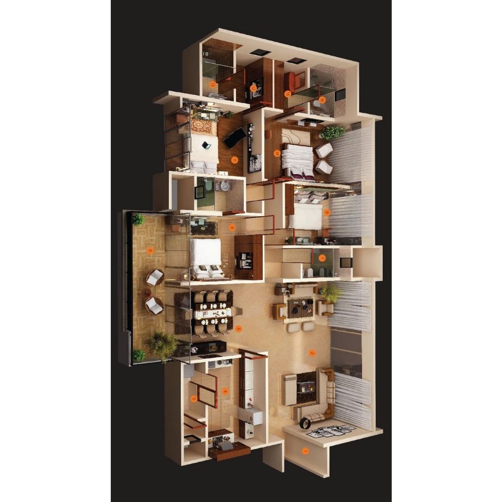 model desain denah rumah dengan style modern minimalis