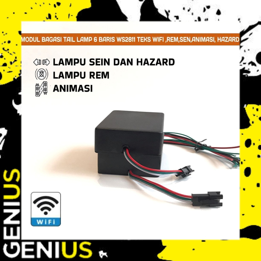 Tail Lamp Bagasi Bus Lampu Animasi Running Text