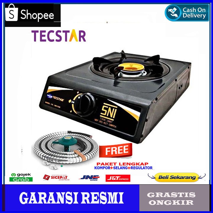 PROMO Kompor GaPROMO Kompor Gas 1 Tungku Kompor Gas Tecstar Teflon Stainless Kompor Gas 1 Tungku ter