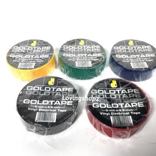 

Isolasi listrik PVC goldtape roll kecil / Selotip gold tape / lakban isolasi listrik