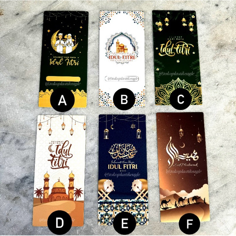 

(isi 10pcs) [EDISI IDUL FITRI] Sticker Panjang 7x15cm