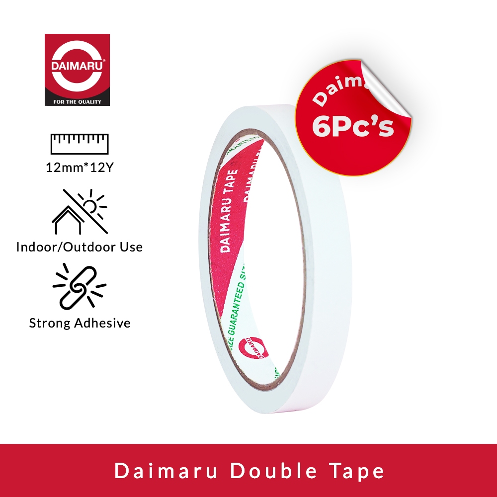 

Daimaru Double Tape 12 mm x 12 Yard Paket 6Pcs