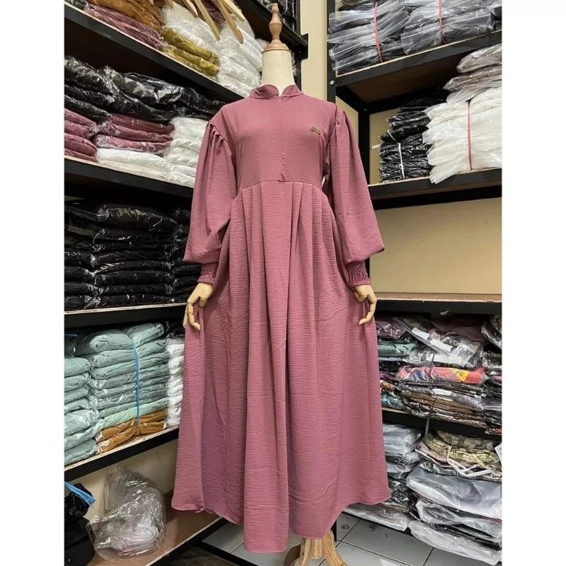 GAMIS LENGAN PUFF//GAMIS CRINKLE AIRFLOW//GAMIS LENGAN BALON//GAMIS LEBARAN TERBARU