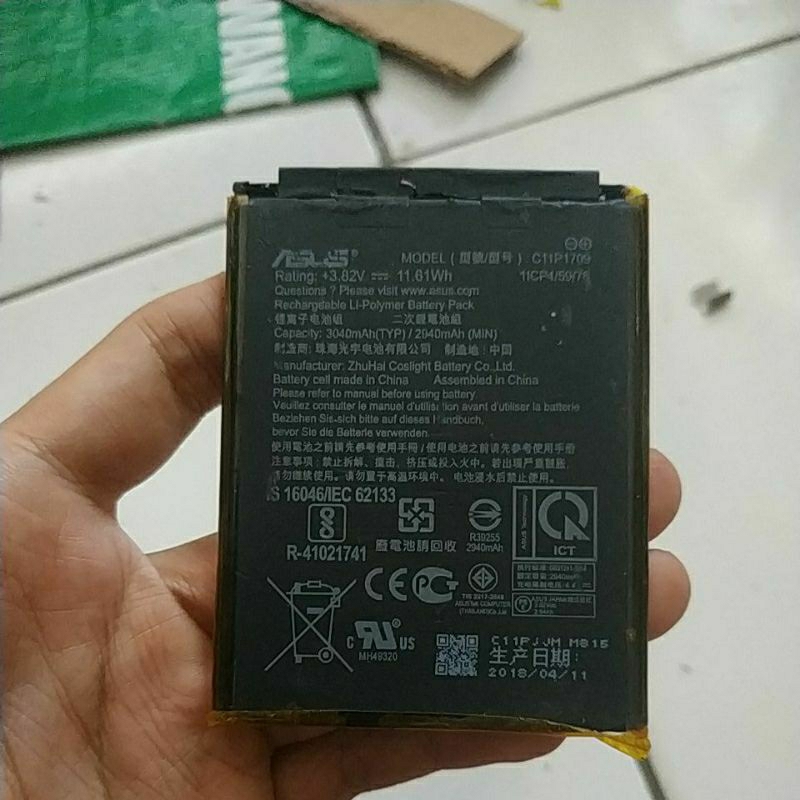 BATERAI BEKAS ASUS ZENFONE live L1 C11P1709 BACA DESKRIPSI
