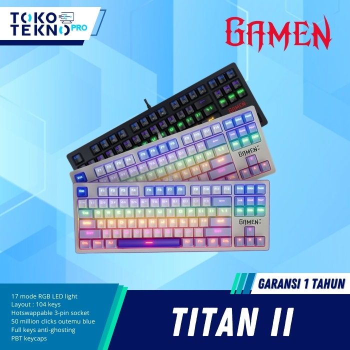 Gamen Titan II / 2 Mechanical Wired Gaming Keyboard