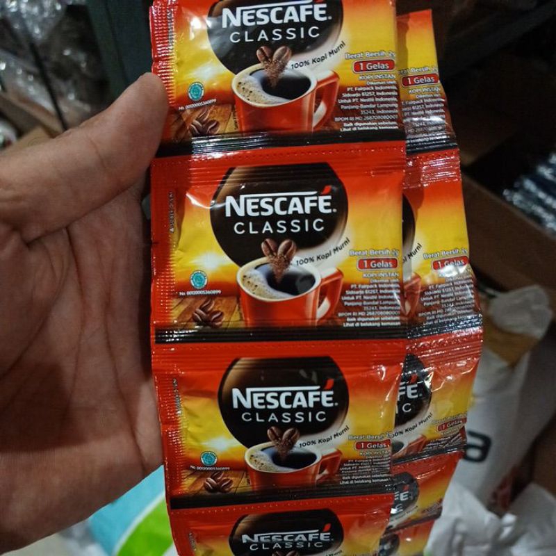 

Nescafe classic 2gr. 1renceng isi 10 sachet