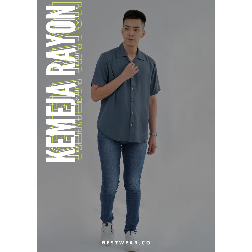 KEMEJA POLOS MURAH/KEMEJA RAYON COWOK CEWEK/KEMEJA KEKINIAN/KEMEJA RAYON POLOS MURAH