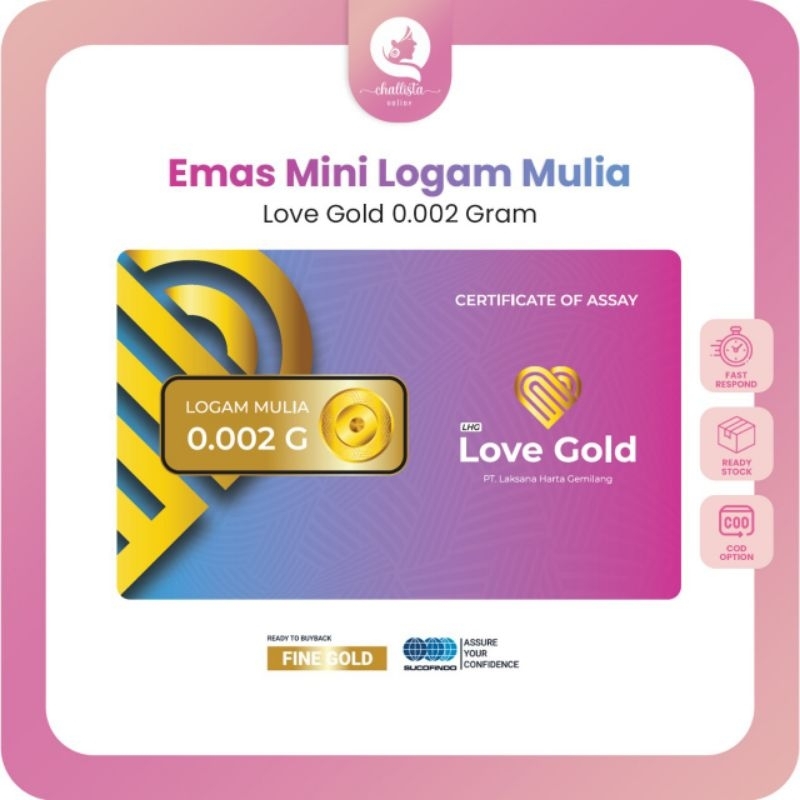 Love Gold Lovegold emas mini mini gold babygold 0.002 gram
