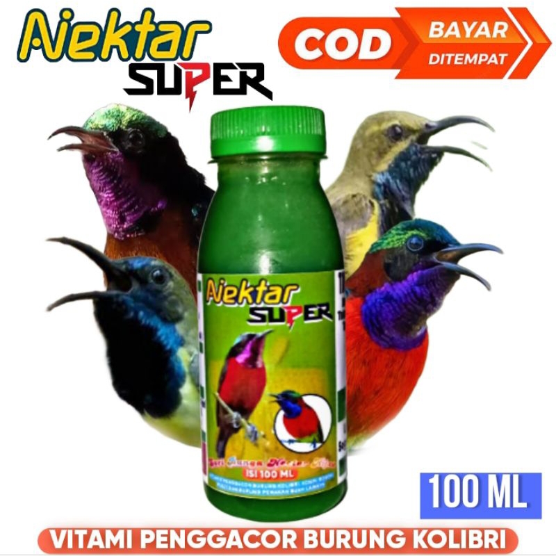 RUJAK NEKTAR SUPER 100 ML pakan kolibri dan pleci sogon sepah St-Vit Nagata juara nutrobird rujak ne