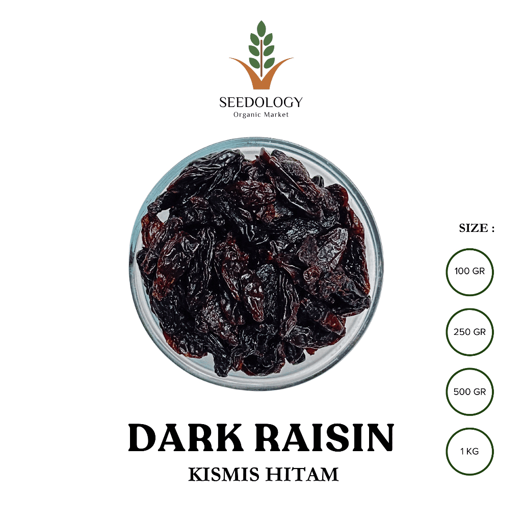 

Organic Dried Raisin 250gr - Kismis Kering / Kismis Hitam / Dark Raisin