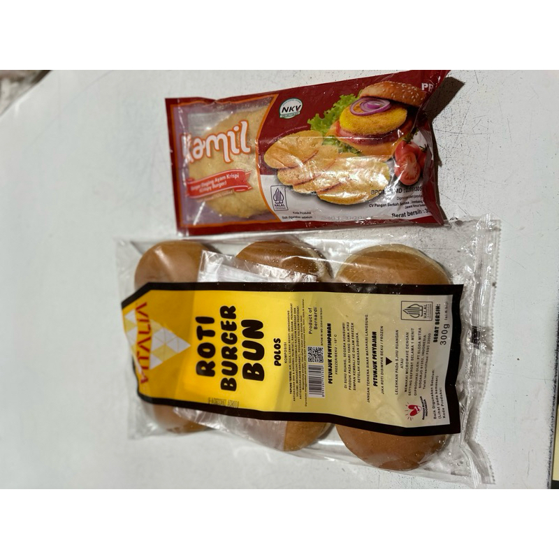 

paket burger bun chicken crispy burger