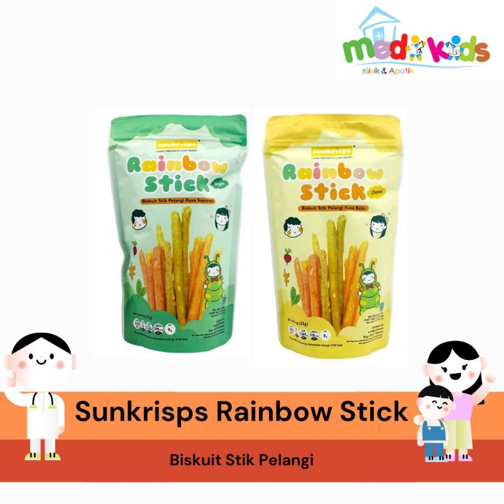 

Sunkrisps Rainbow Stick, Cemilan Anak Sehat