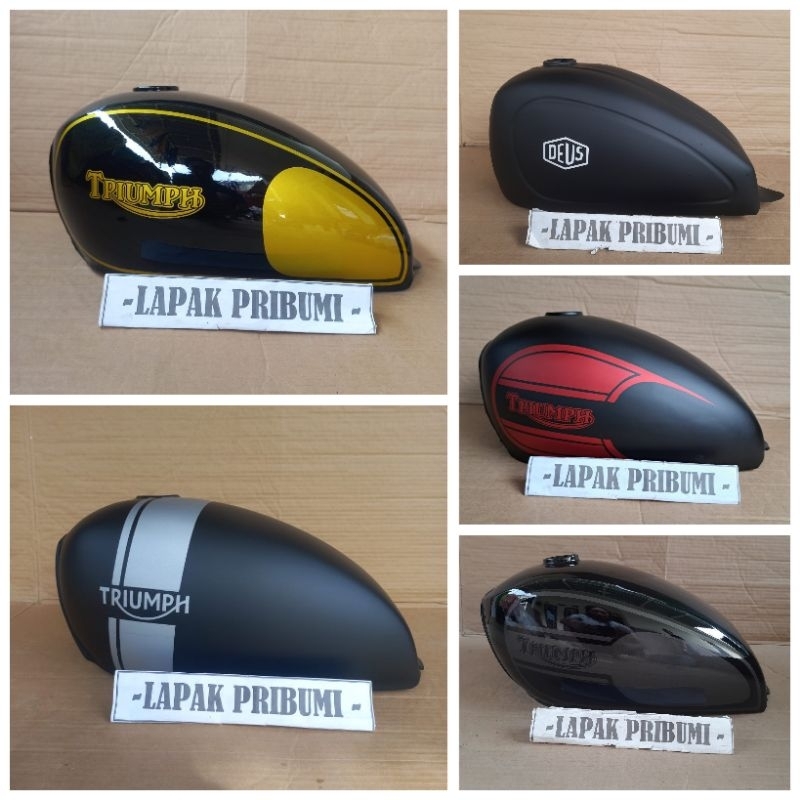 Tangki custom japstyle Triumph bober bratstyle caferacer Scrambler GL Scorpio Tiger Byson Thunder