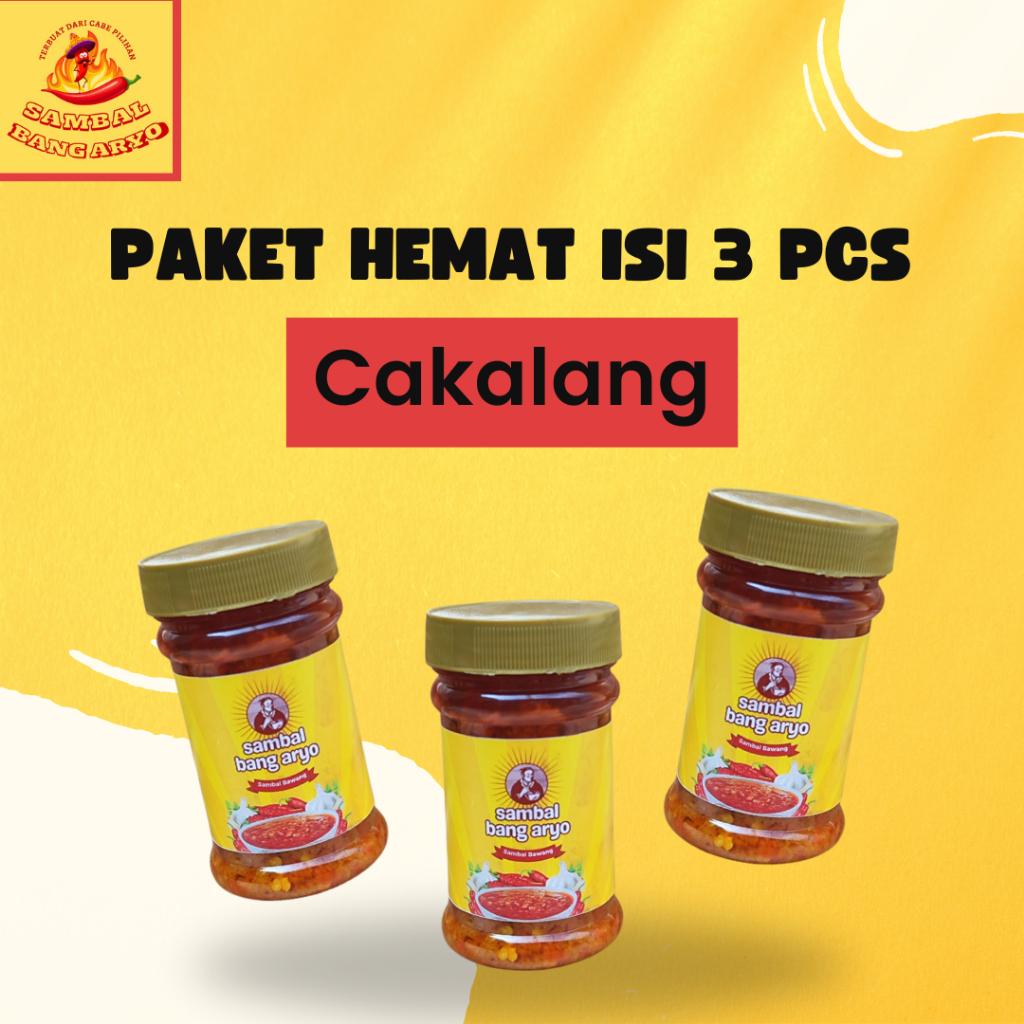 

Sambal Bang Aryo - Paket sambal cakalang isi 3 pcs/paket hemat/bundling