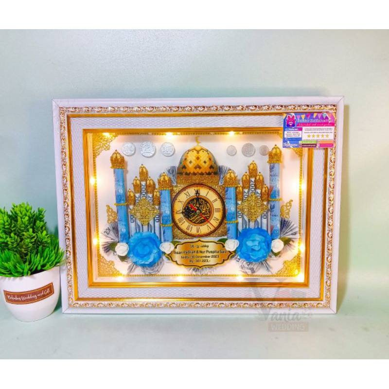 Mahar Pernikahan Masjid / Mahar Islami / Bingkai Mahar Pernikahan Modern