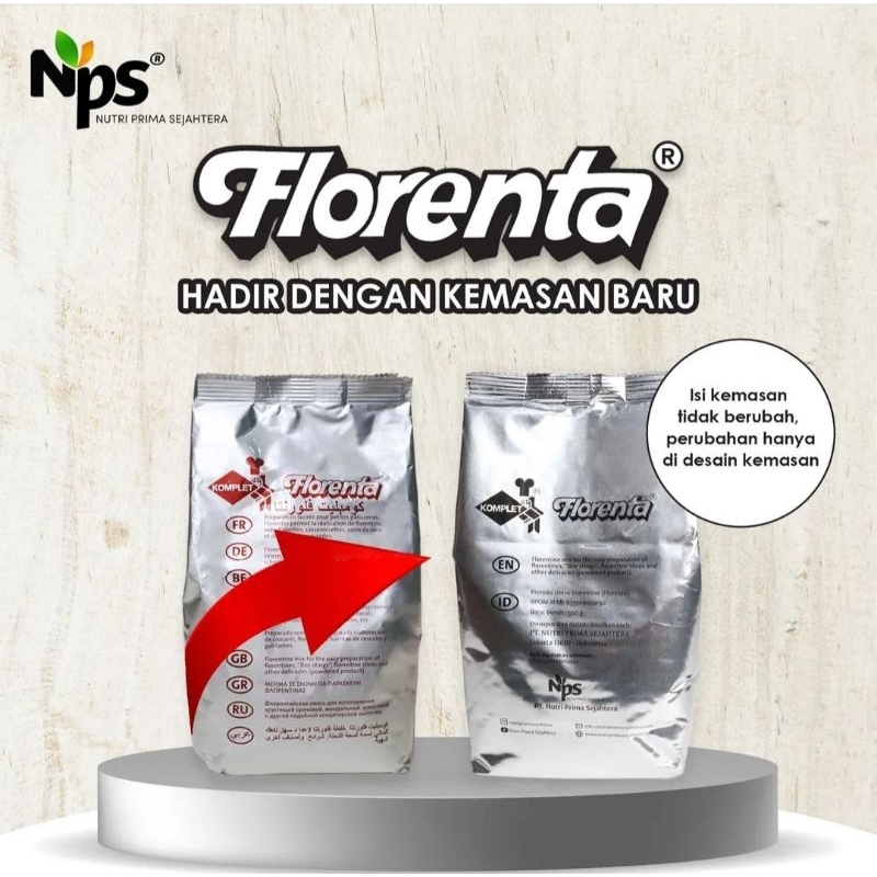 

Tepung Florenta 500gr KEMASAN BARU / tepung Florentine