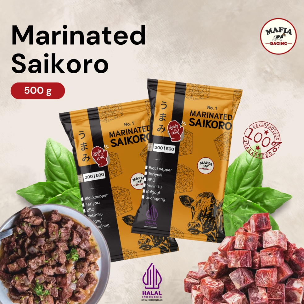 

NWW897 GROSIRJAKARTA Marinated Saikoro 5 gram Saikoro Marinasi Siap Masak 1 Halal