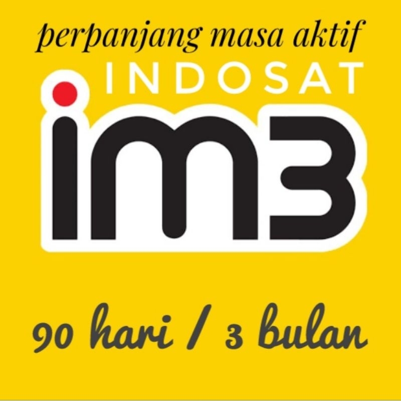 INDOSAT perpanjang masa aktif IM3 90 hari / 3 bulan