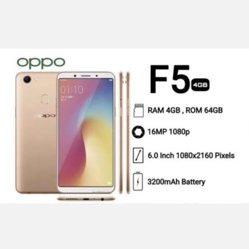 OPPO F5 RAM 4/64 GB GARANSI DISTRIBUTOR