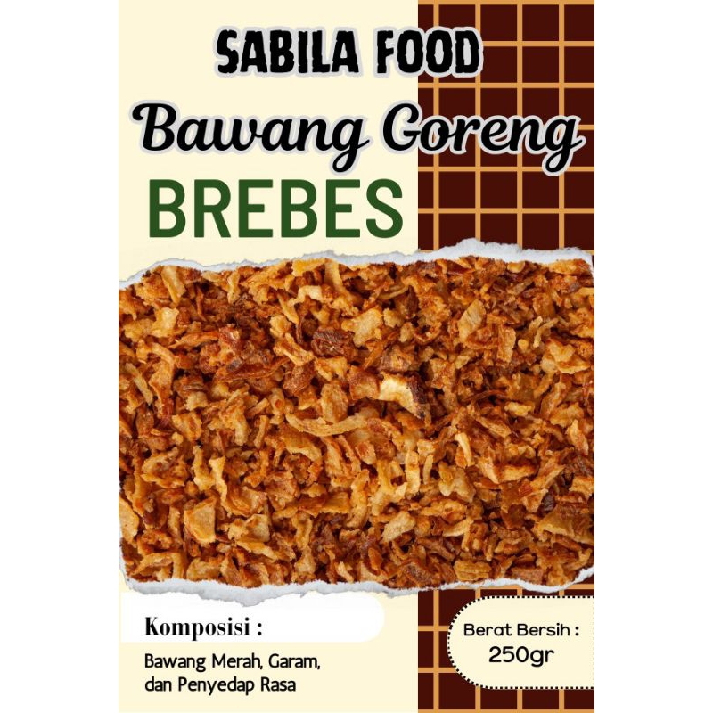 

Sabilla food bawang goreng Brebes murni tanpa tepung