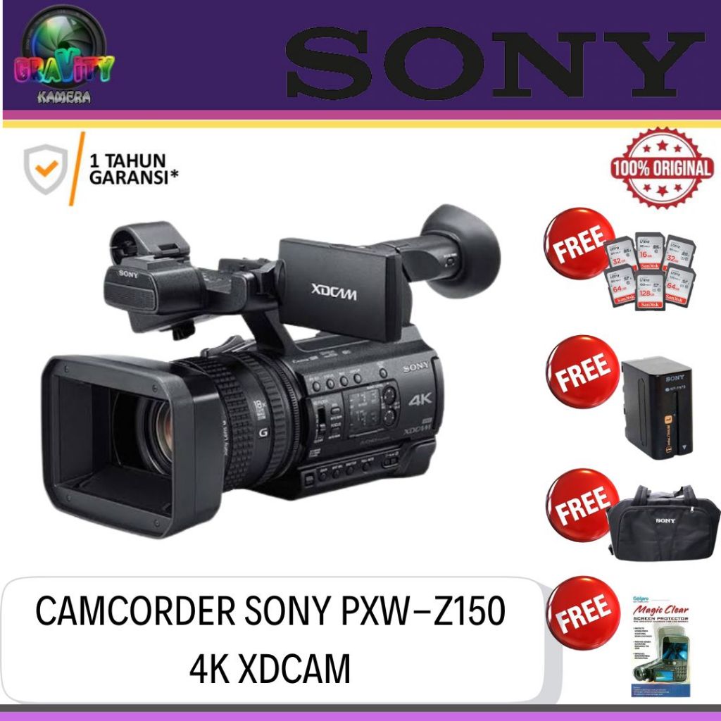 SONY PXW-Z150 4K CAMCORDER / SONY PXW-Z150 4K