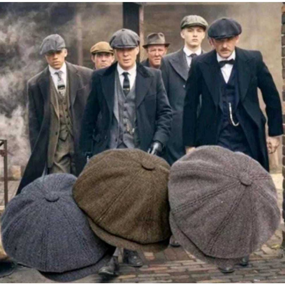 IMF538 TERBARU Topi Vintage Baret Peaky Blinders Cap Newsboy Topi Apolo Baret Pria Wanita Topi Baret