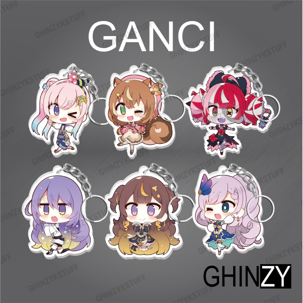 Gantungan Kunci Ganci Anime Akrilik Hololive Seri 2 Ollie Iofi Ghinzykstuff